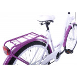 Mestský bicykel 26" Kozbike 26K36 3 prevodový Bielo fialový
